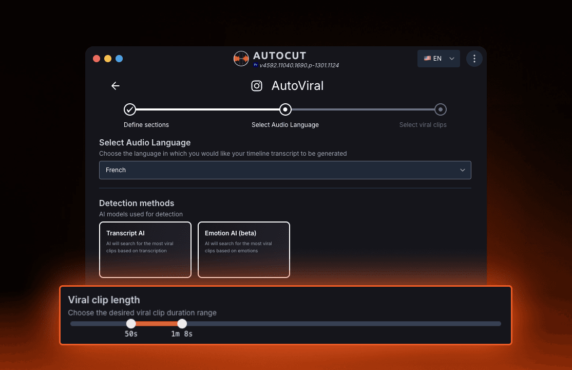 AutoViral - Viral Clip Length