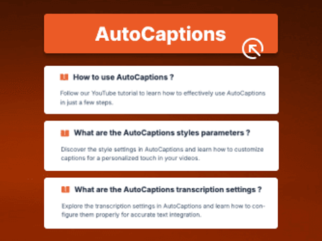 AutoCaptions by AutoCut