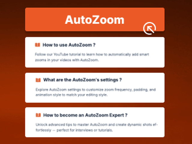 Autozoom on AutoCut