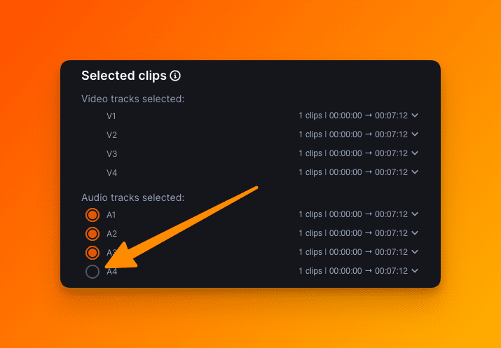 Ausgewählte Clips