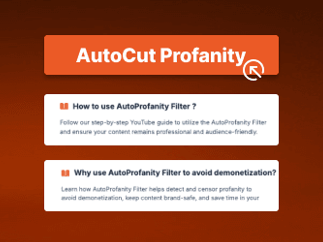 AutoProfanity Filter